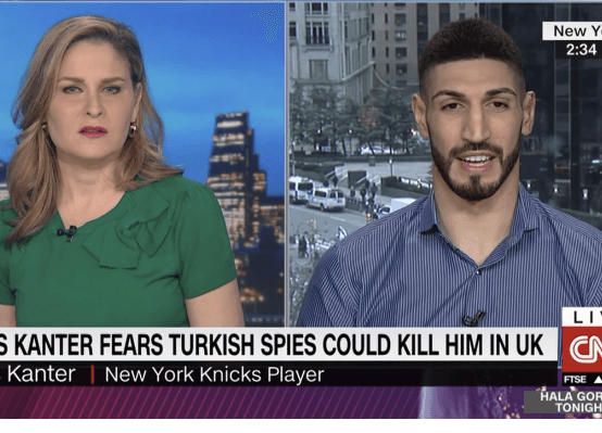Enes Kanter CNN programına katıldı: 2021’e kadar ABD dışına çıkmayacağım
