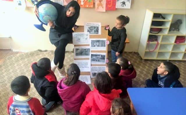 Diyarbakır’deki Anaokulu öğrencileri Avustralya’daki yangına dikkat çekti