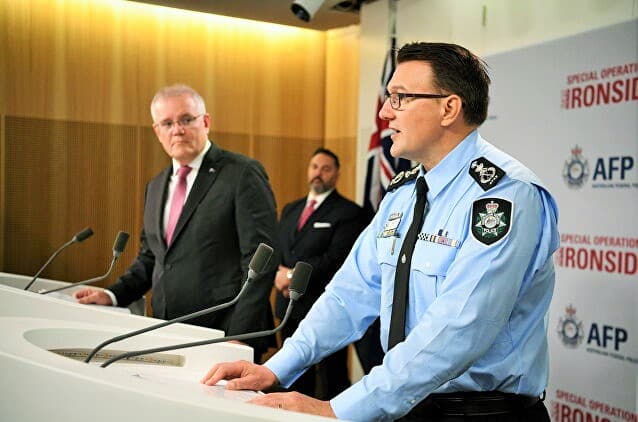 Başbakan Morrison suç örgütüyle ilgili:  Avustralya emniyet teşkilatı tarihinde dönüm noktası niteliğinde