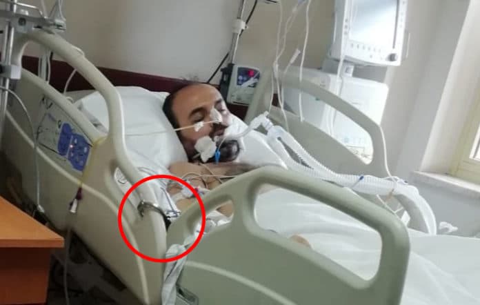 Skandalın ortaya çıktı: Entübe edilen KHK’lı polise 35 gün boyunca kelepçe
