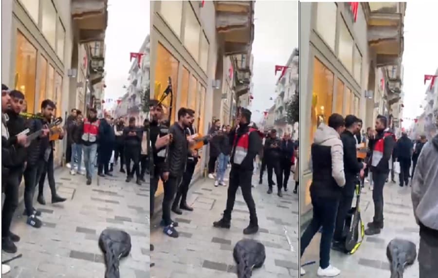 AKP rejimi sokak müziğine de yasak getirdi: İstiklal Caddesi’nde Kürtçe müziğe polisten sözlü ve fiziki şiddet