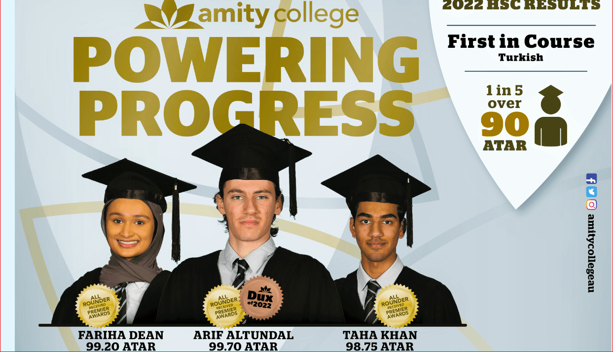 Bir başarı da AMITY Kolej’inden: Üç öğrenci ‘HSC All Rounder’ ödülünü hak hazandı