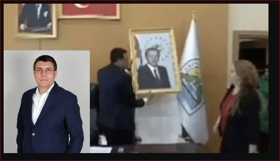 AKP’li Cumhurbaşkanı’nın resmini makamından indiren DEM Partili Başkan: Erdoğan’ın fotoğrafı yasal zorunluluk değil