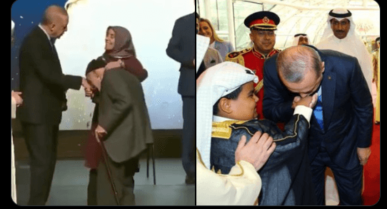 Utanç verici durum: AKP’li Cumhurbaşkanı, 92 yaşında beli bükülmüş pir-i faniye el öptürdü