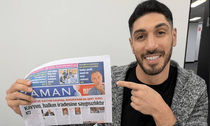 Avustralya ziyaretini gazetemize değerlendiren Enes Kanter: Hakan Şükür abiyle spor okullarının ilk adımlarını atıyoruz