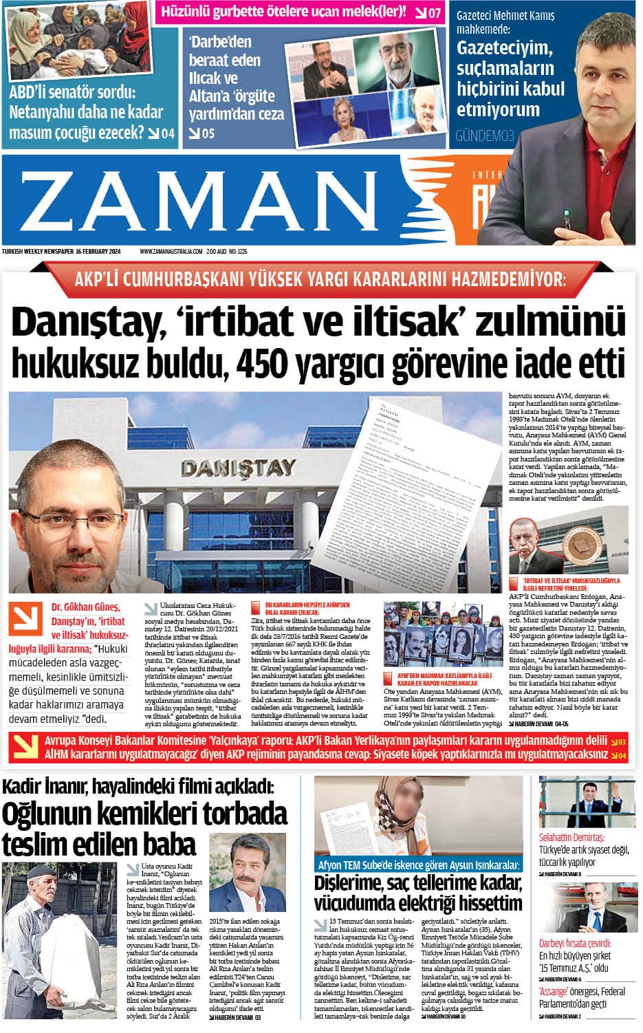 Zaman Avustralya Sayı 12 kapağı