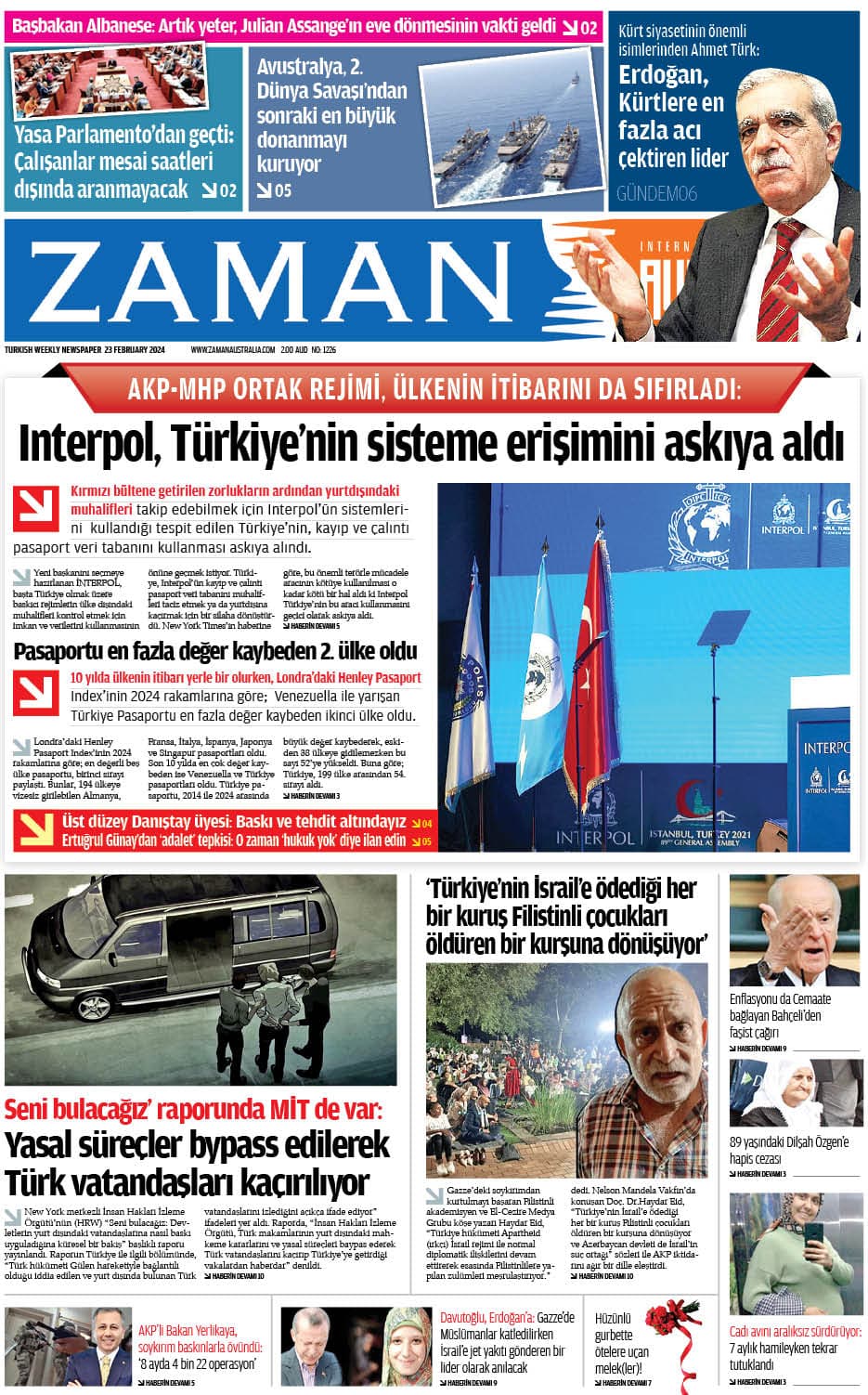 Zaman Avustralya Sayı 13 kapağı