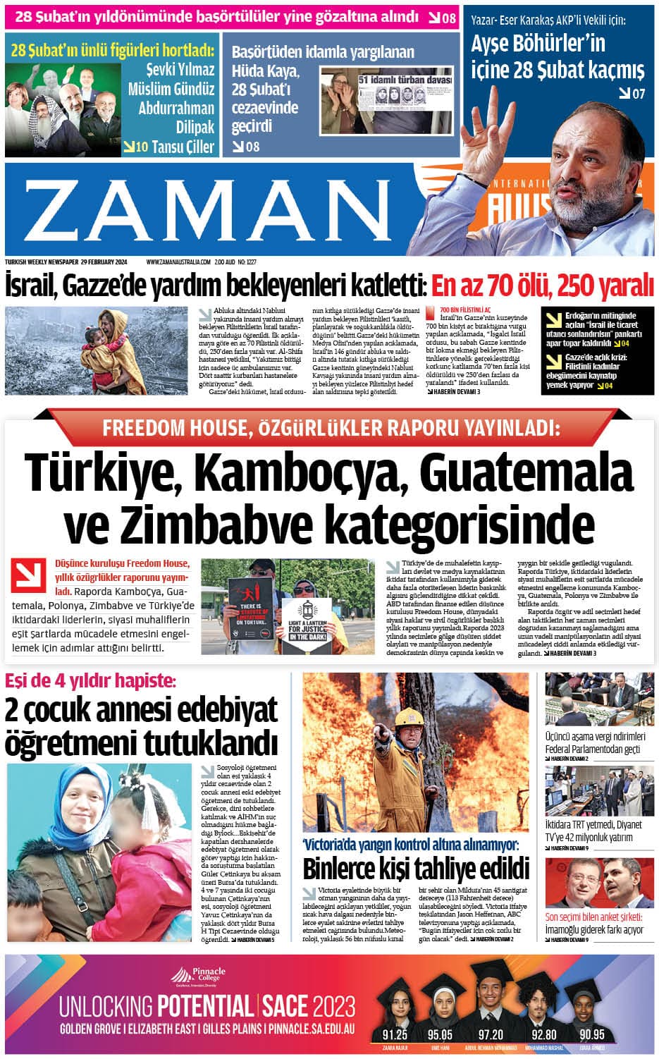 Zaman Avustralya Sayı 14 kapağı