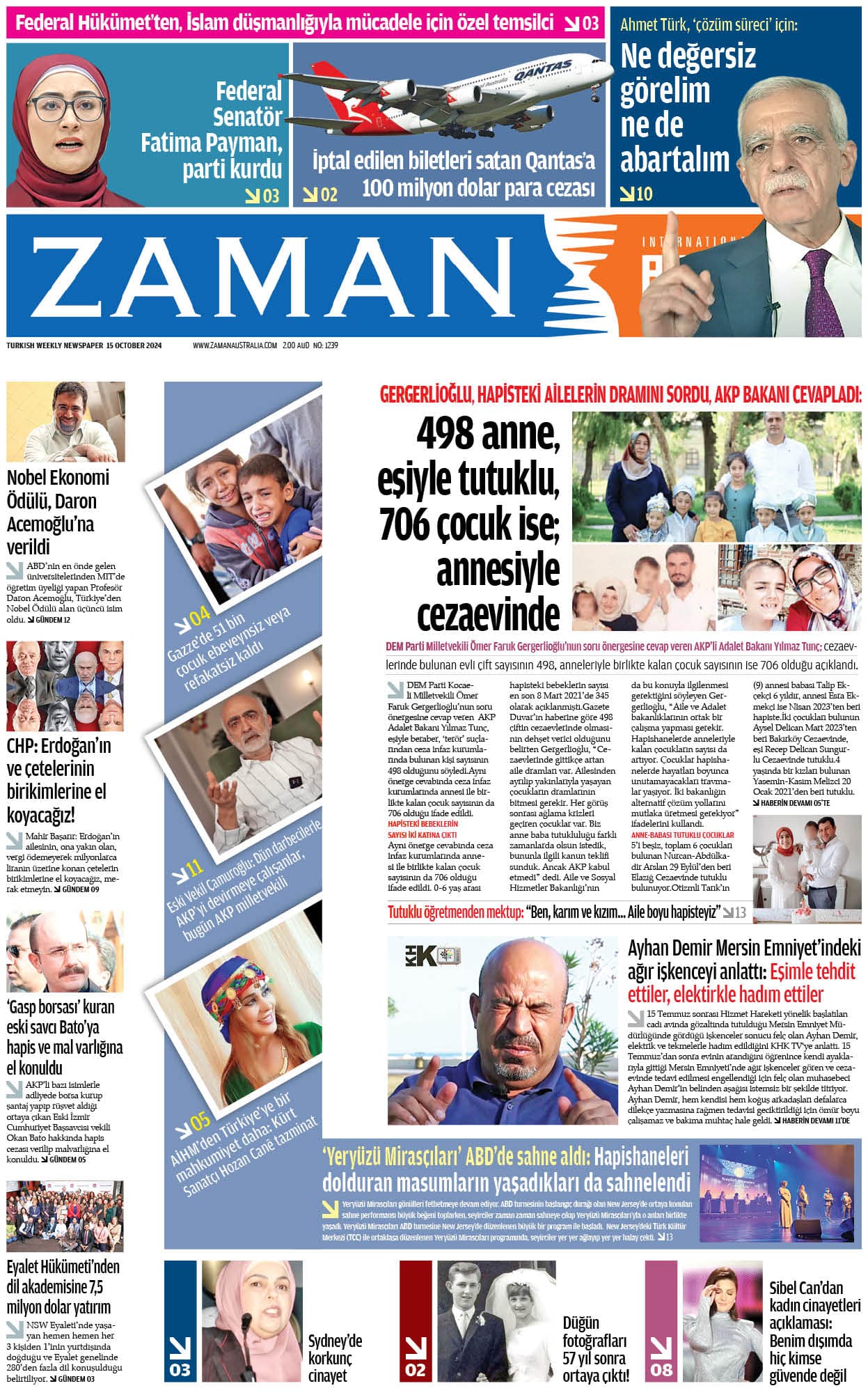 Zaman Avustralya Sayı 24 kapağı