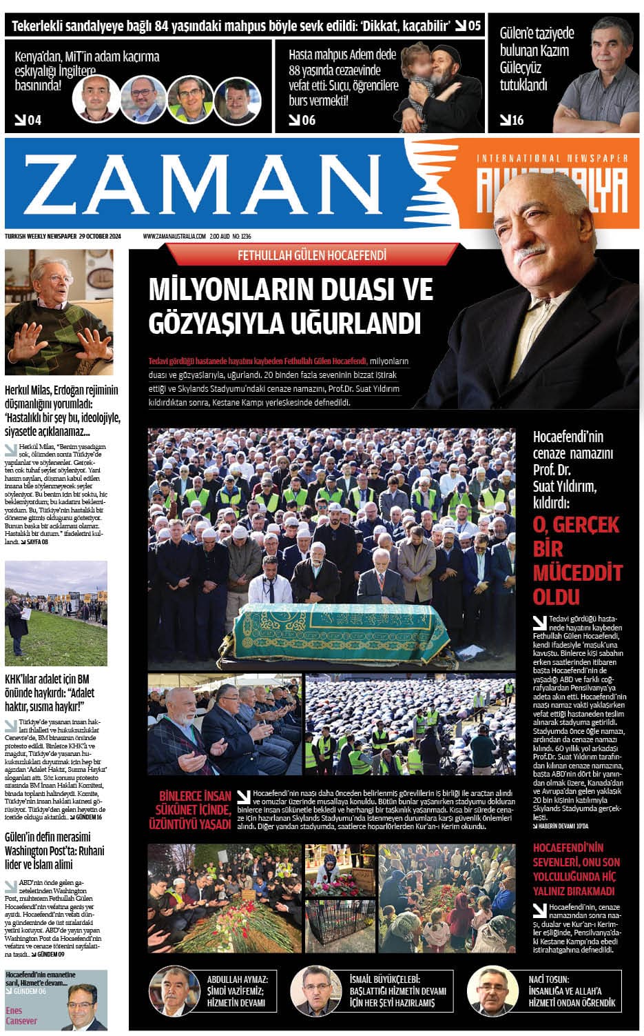 Zaman Avustralya Sayı 25 kapağı
