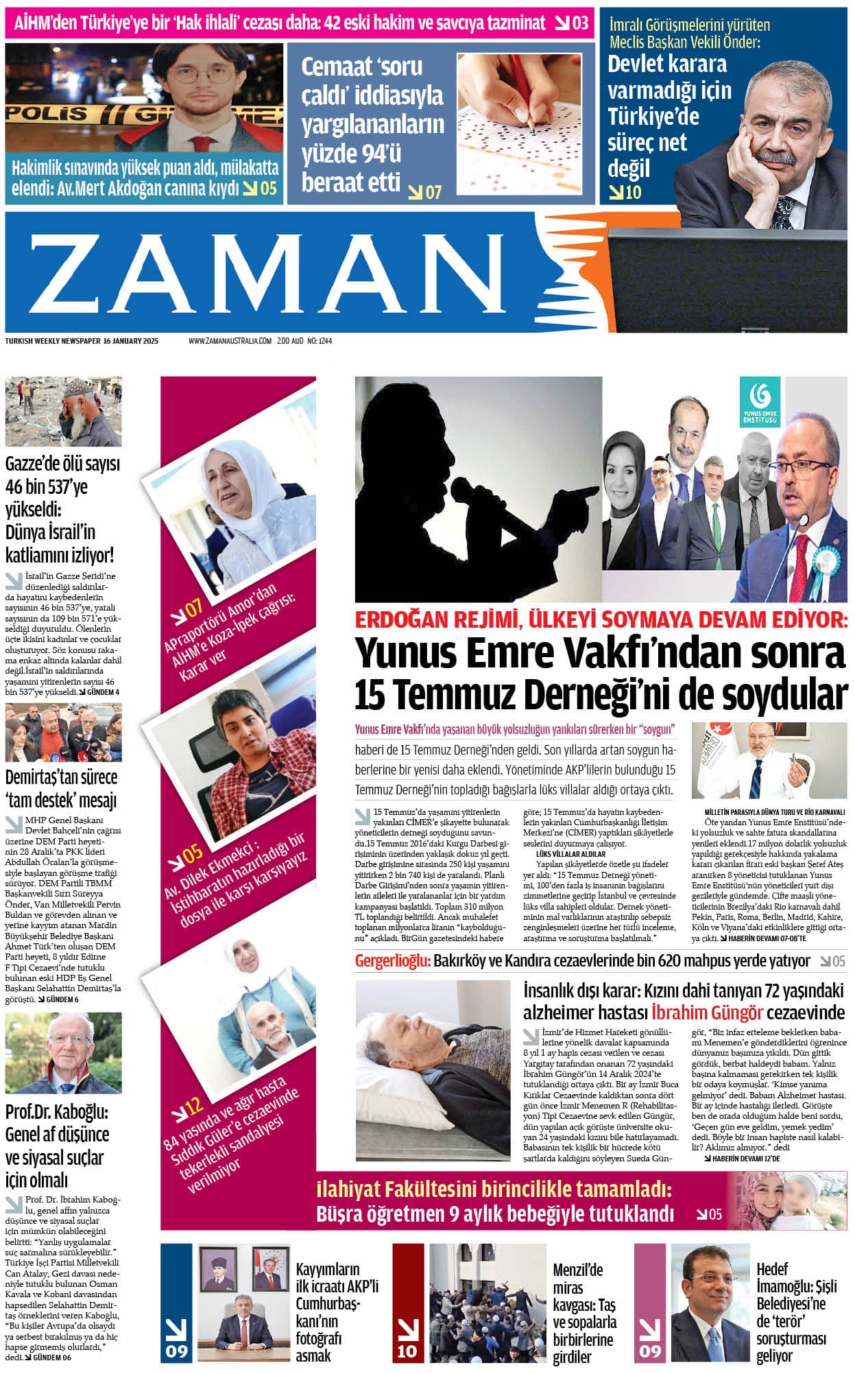 Zaman Avustralya Sayı 29 kapağı