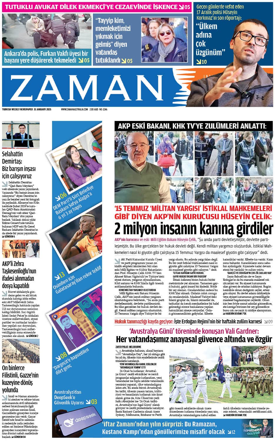 Zaman Avustralya Sayı 31 kapağı