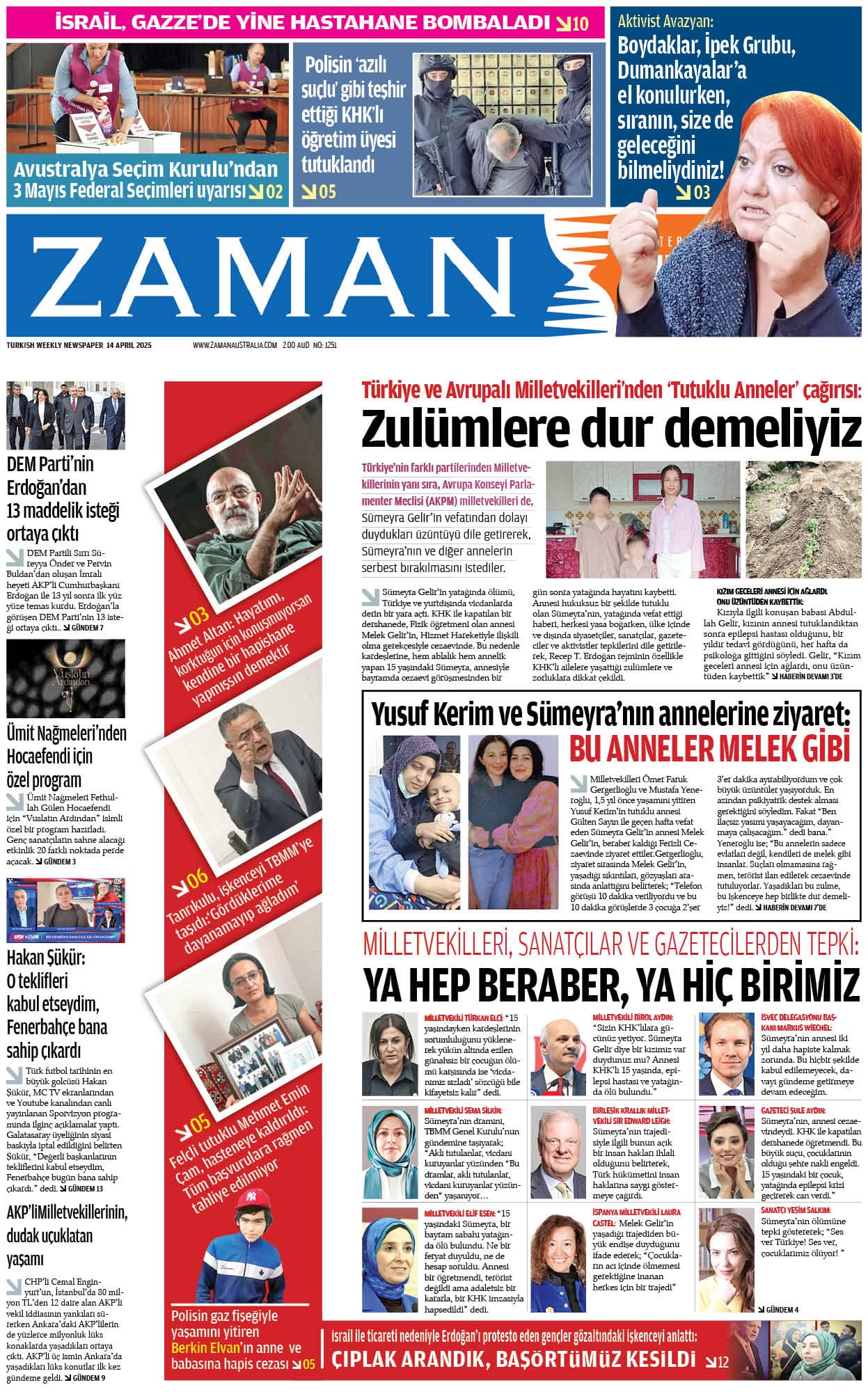Zaman Avustralya Sayı 36 kapağı