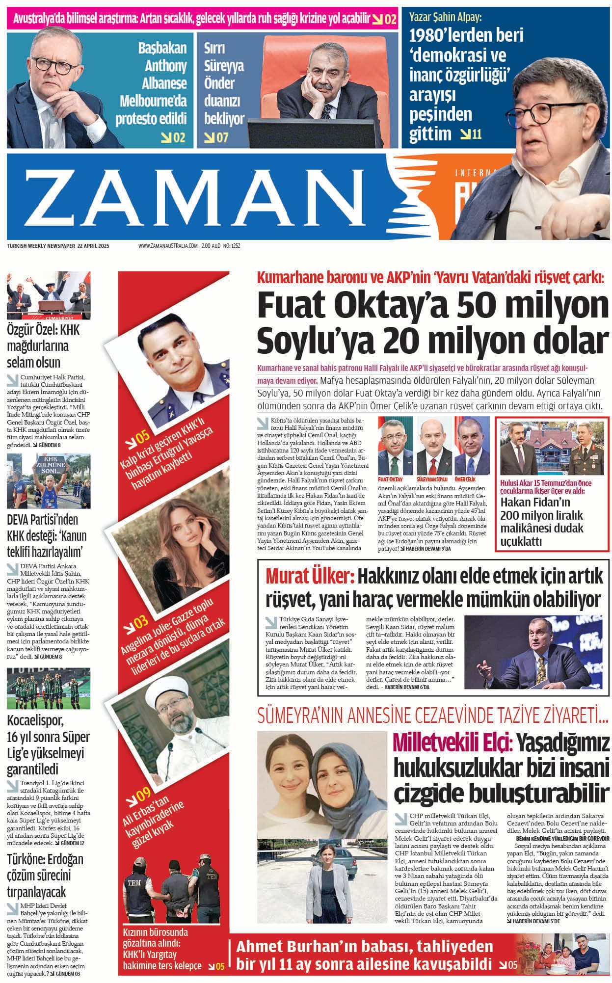 Zaman Avustralya Sayı 37 kapağı