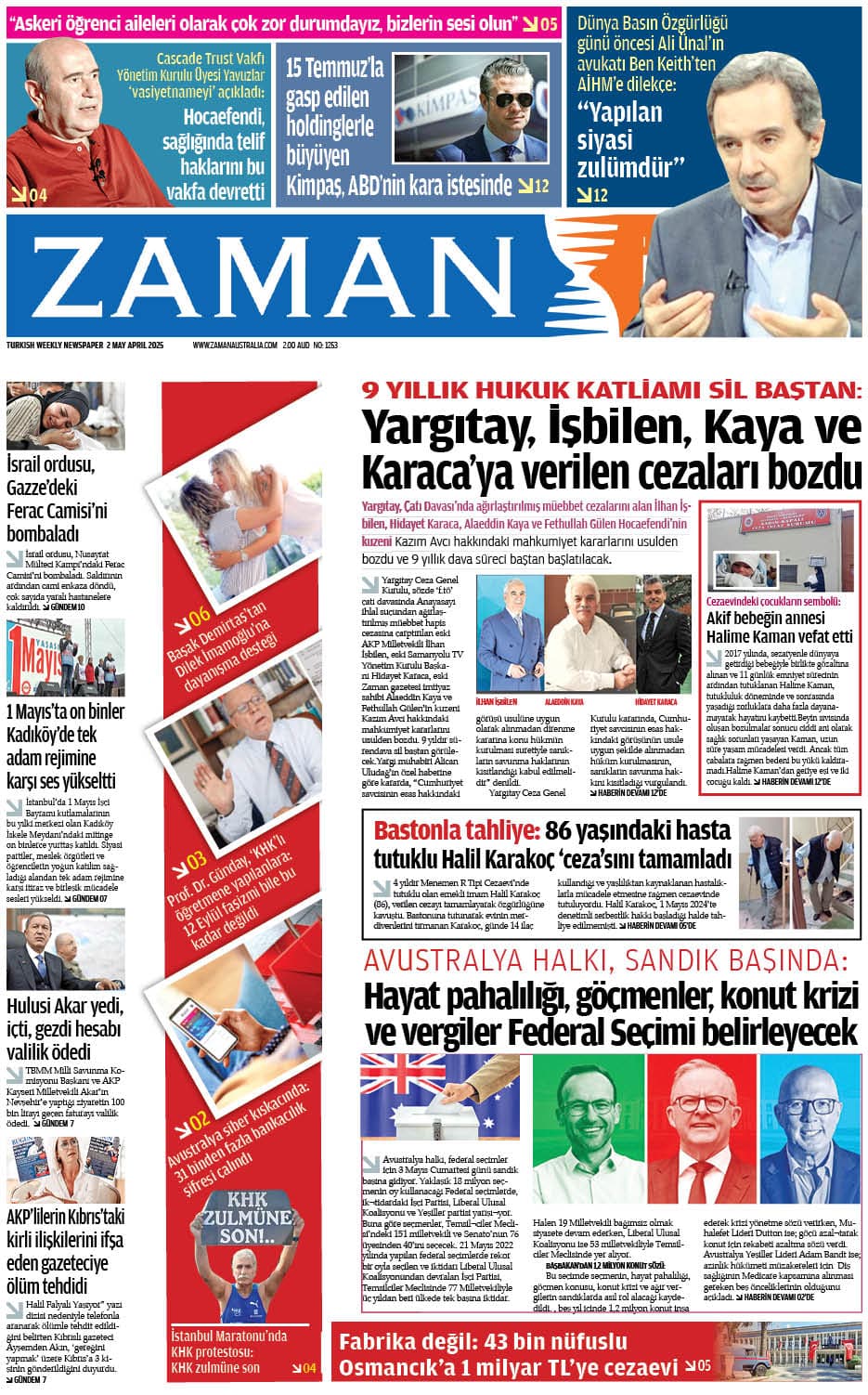 Zaman Avustralya Sayı 38 kapağı
