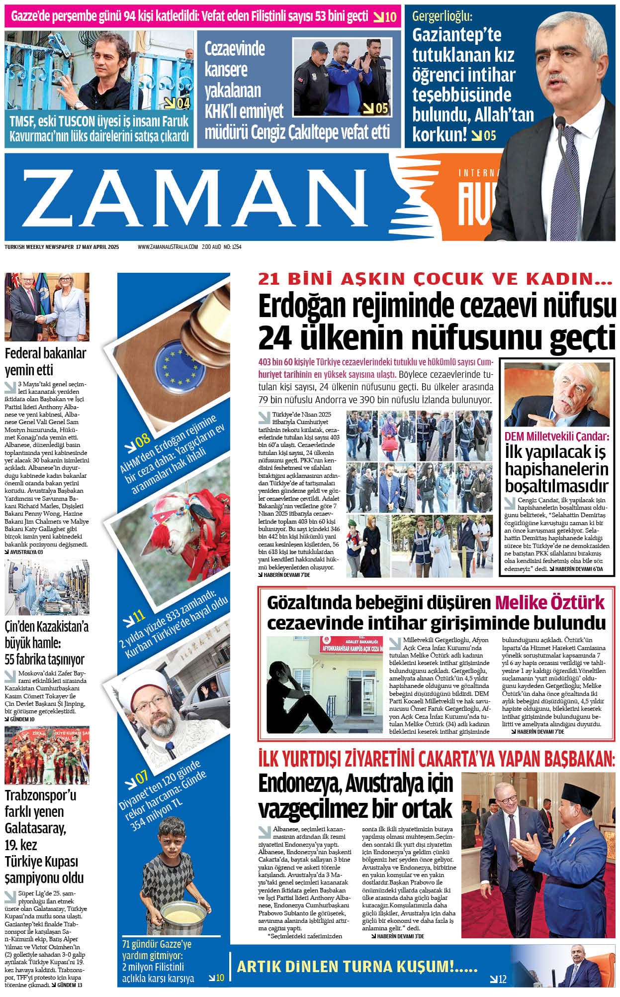 Zaman Avustralya Sayı 39 kapağı
