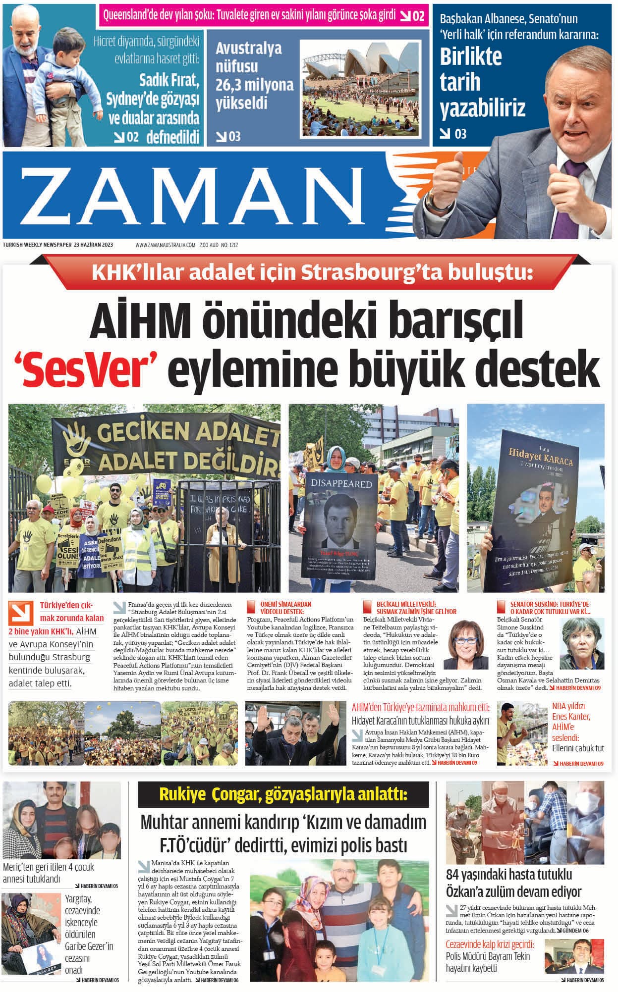 Zaman Avustralya Sayı 4 kapağı