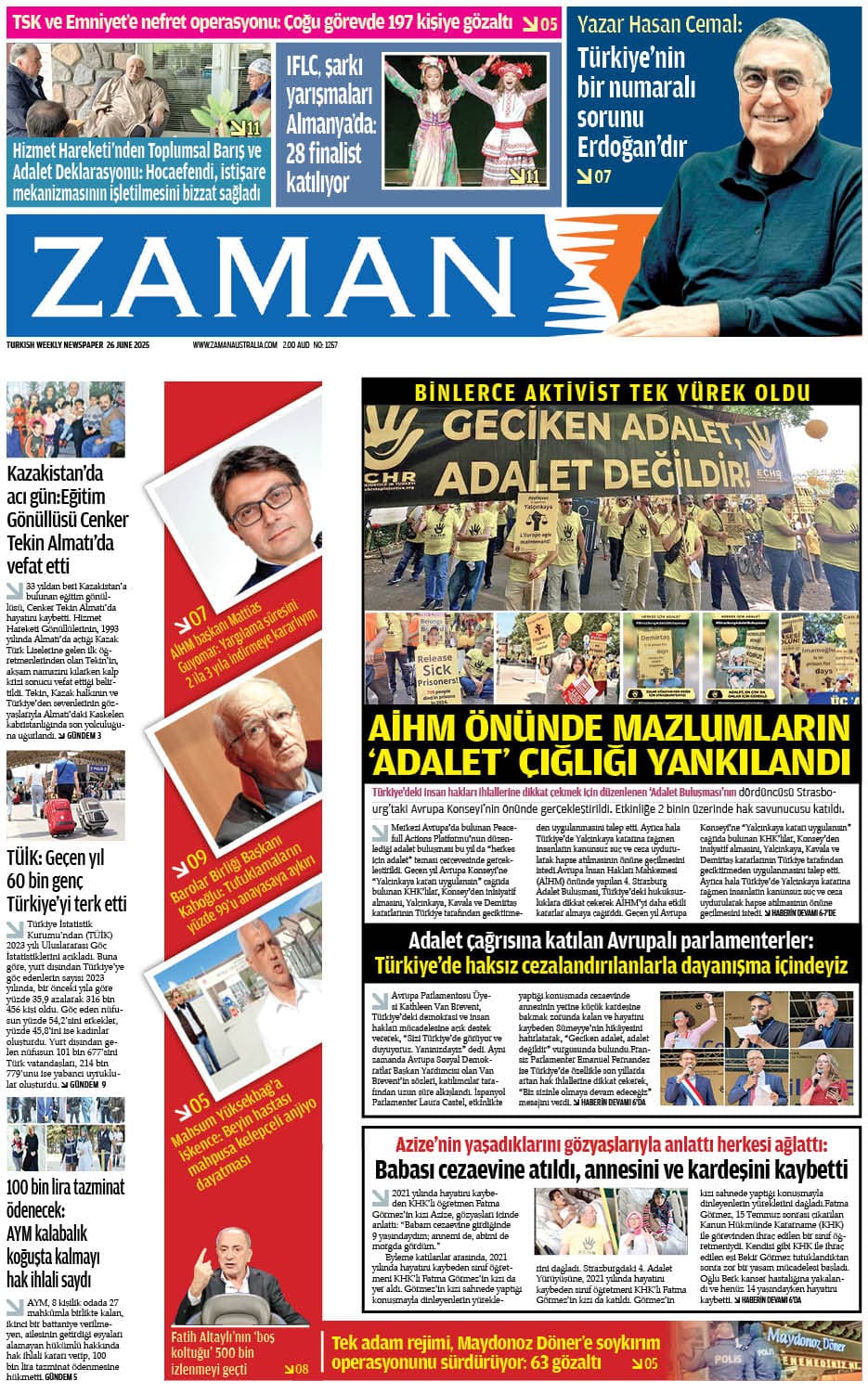 Zaman Avustralya Sayı 42 kapağı