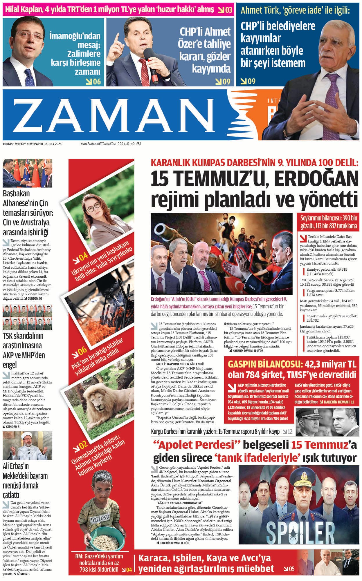 Zaman Avustralya Sayı 43 kapağı