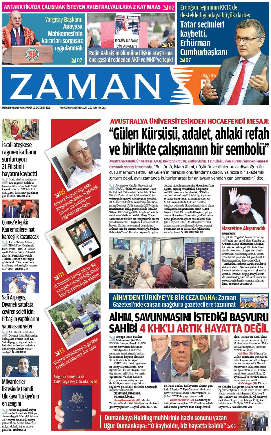 Zaman Avustralya Sayı 47 kapağı