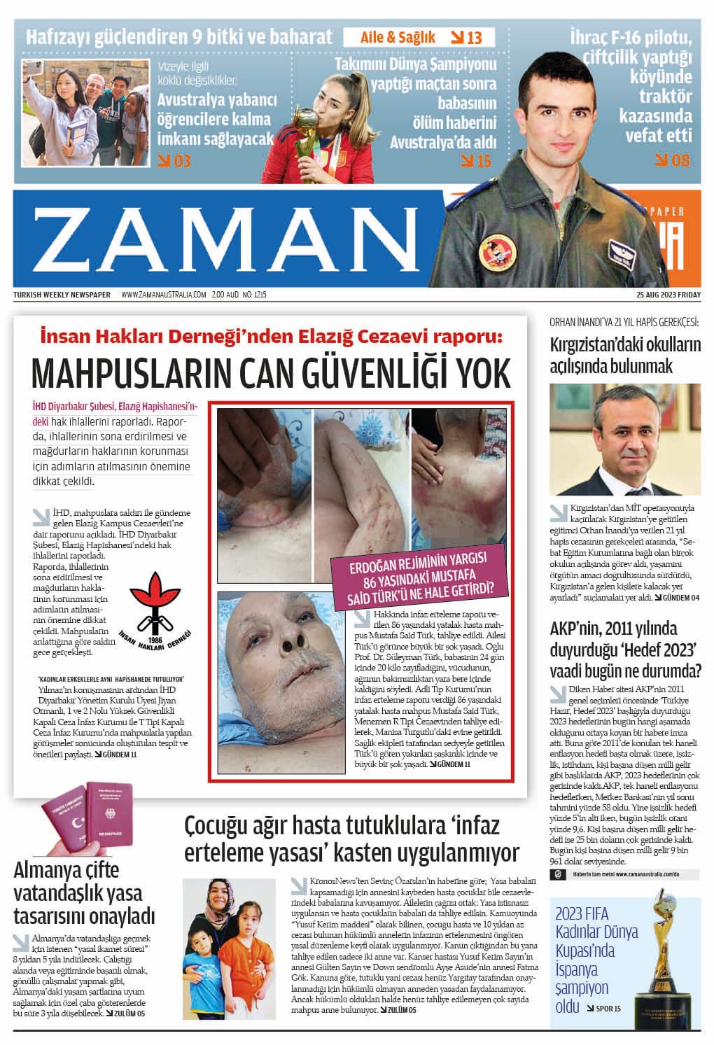 Zaman Avustralya Sayı 5 kapağı
