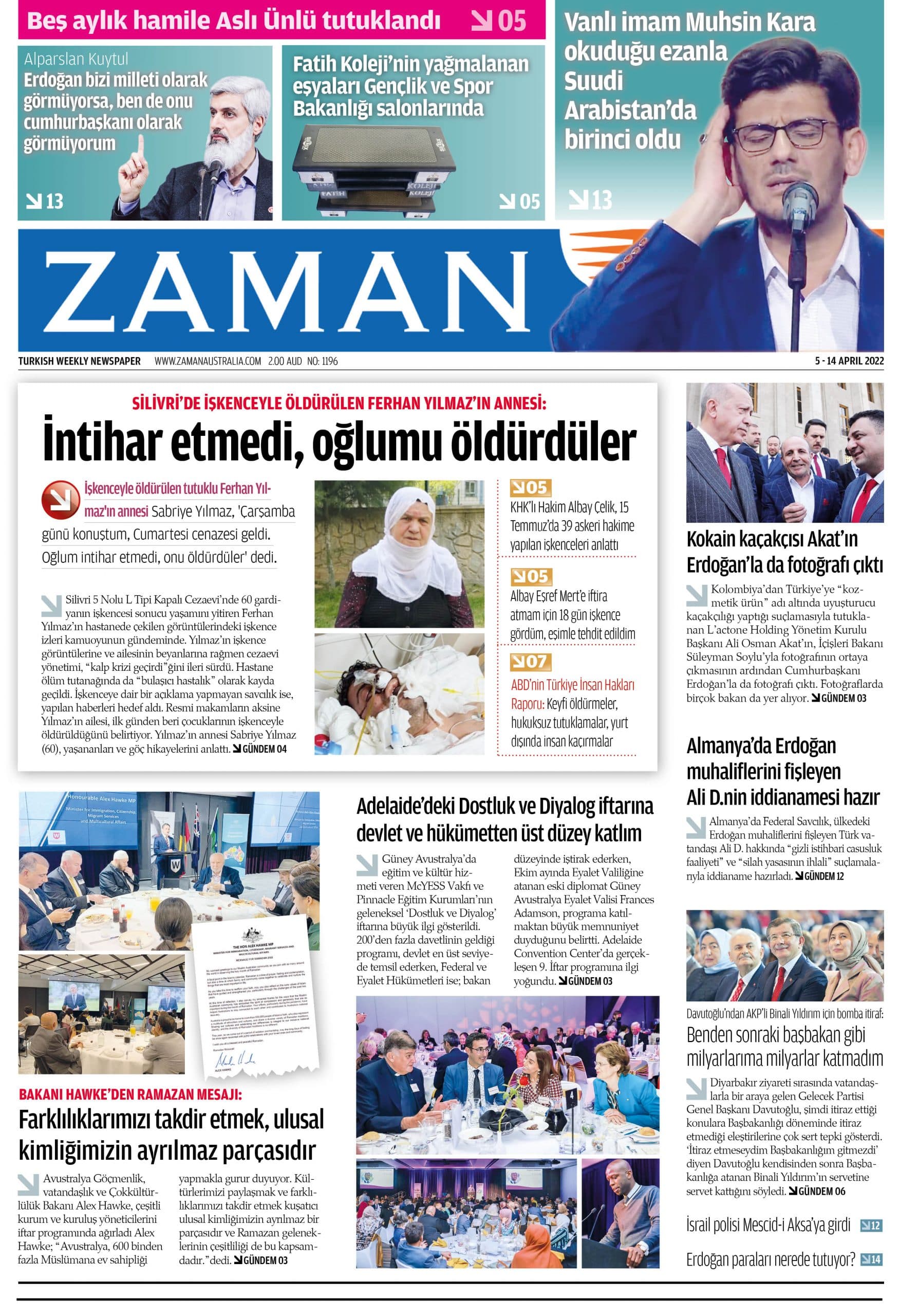 Zaman Avustralya Sayı 69 kapağı