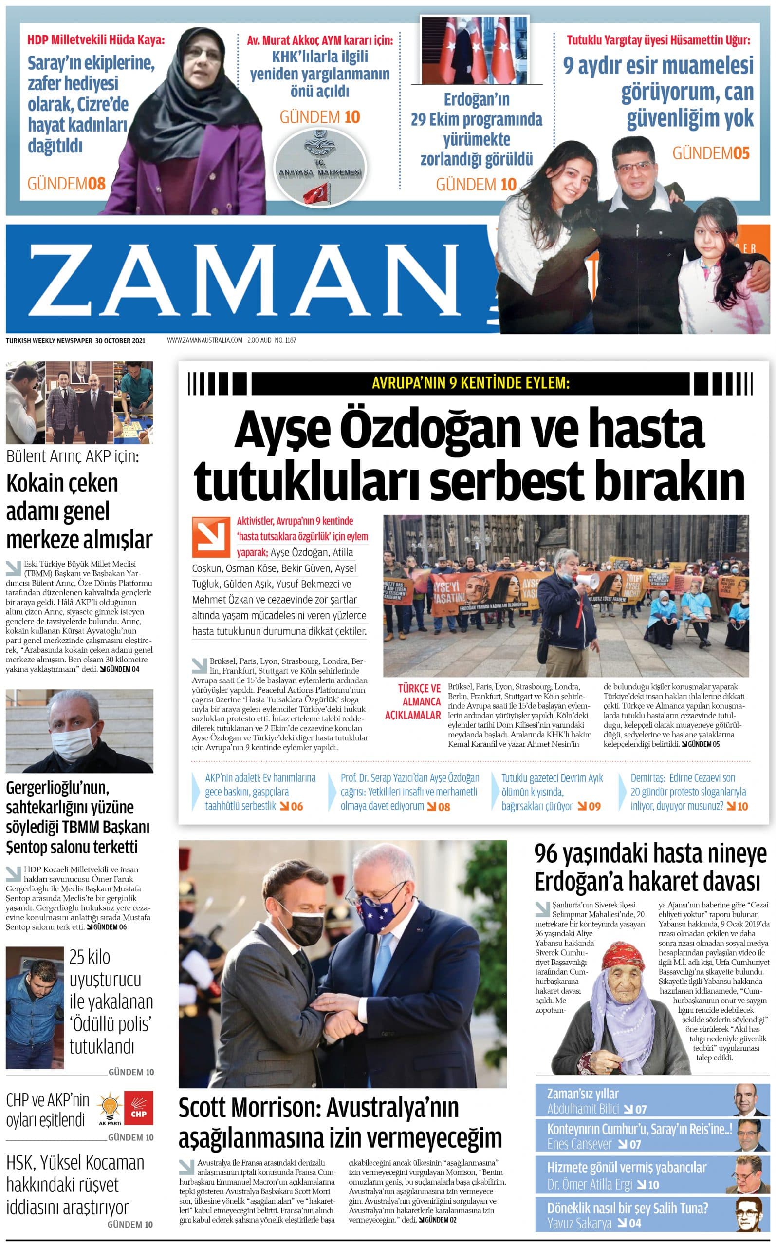 Zaman Avustralya Sayı 77 kapağı