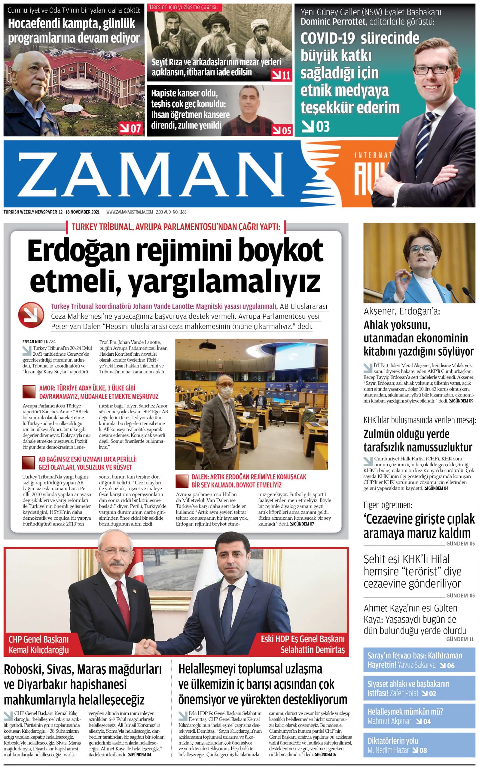 Zaman Avustralya Sayı 78 kapağı