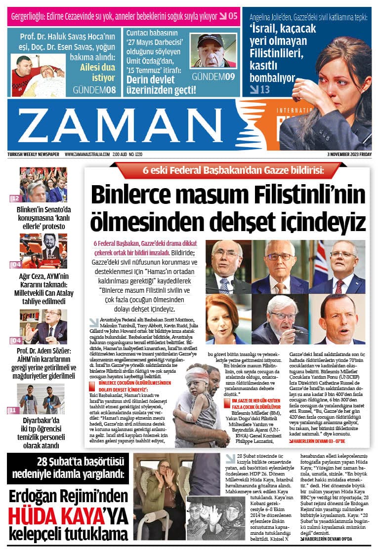 Zaman Avustralya Sayı 8 kapağı