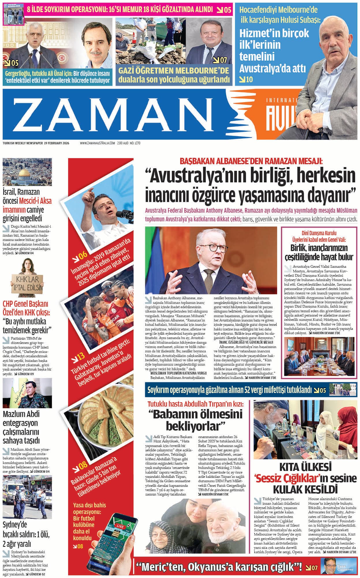 Zaman Avustralya Sayı 83 kapağı