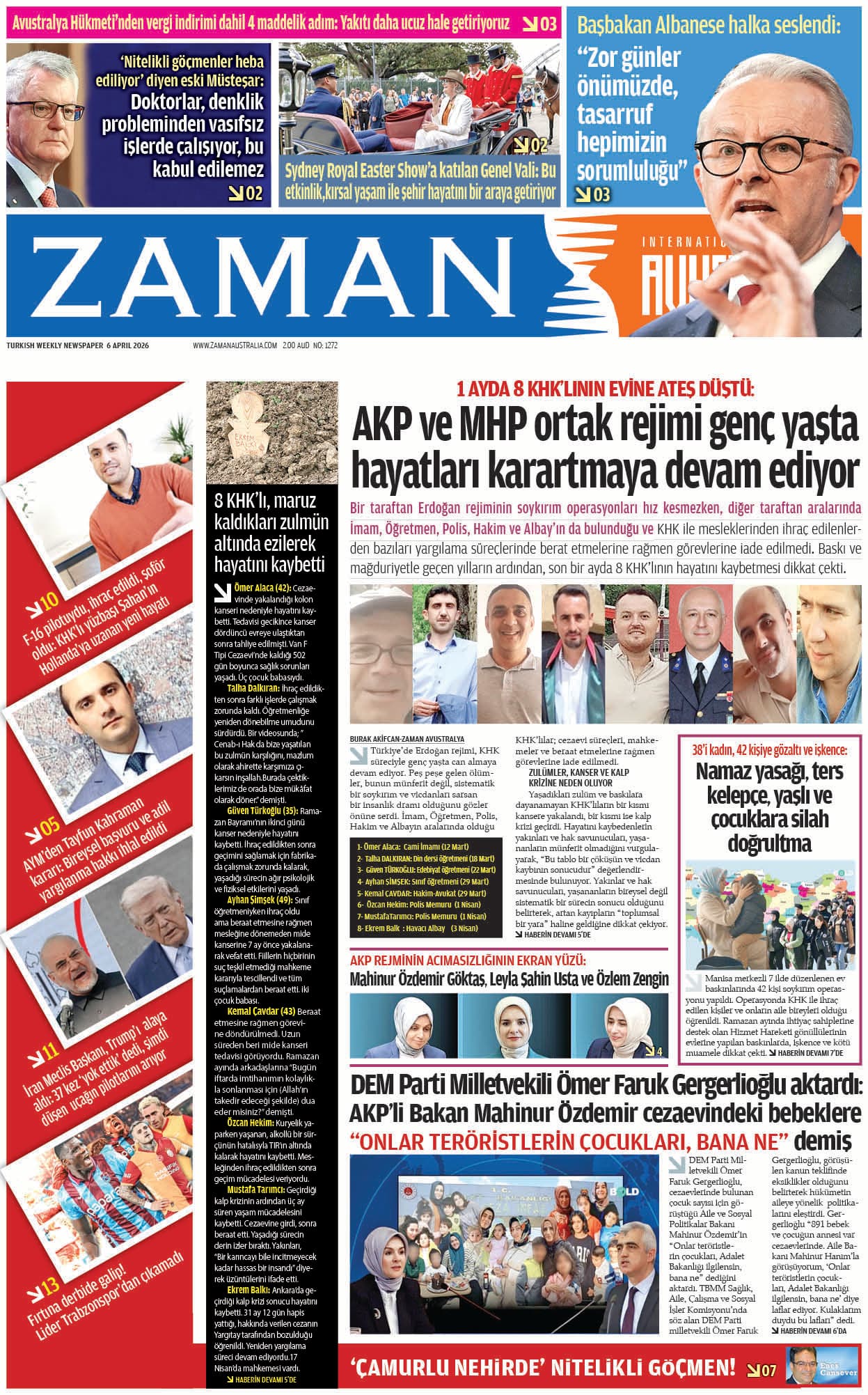 Zaman Avustralya Sayı 85 kapağı