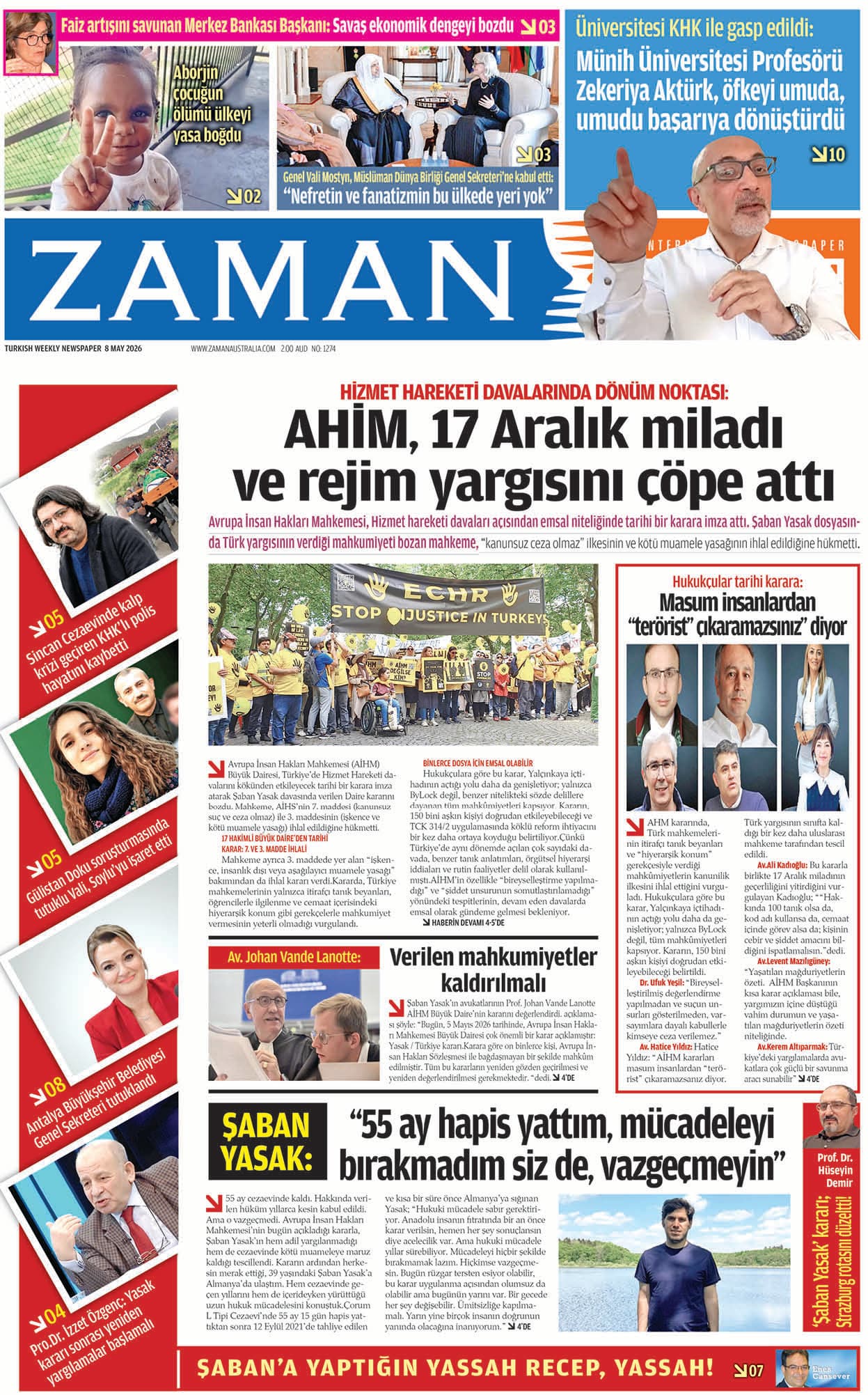 Zaman Avustralya Sayı 87 kapağı