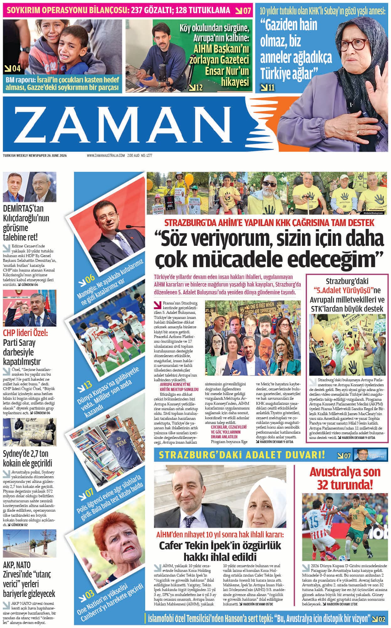 Zaman Avustralya Sayı 89 kapağı