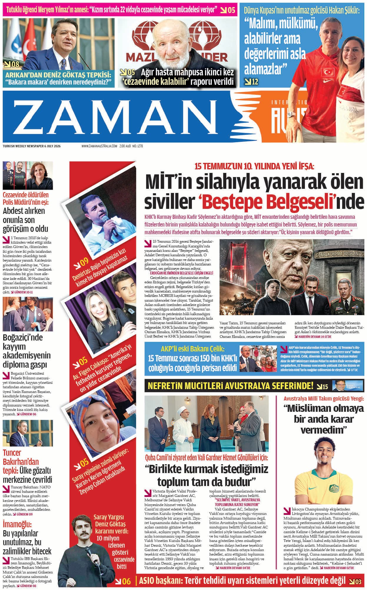 Zaman Avustralya Sayı 90 kapağı