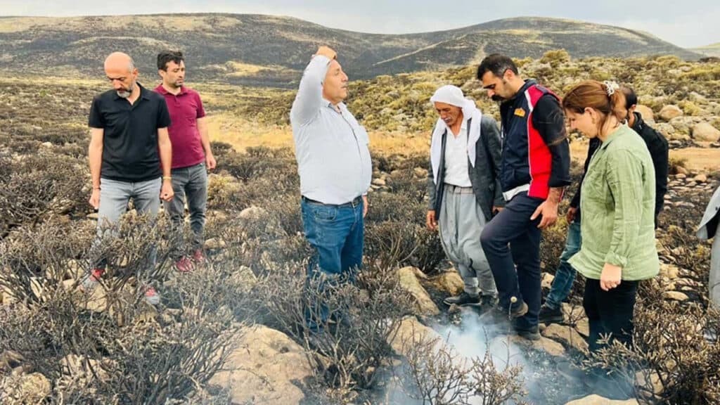 Mardin’de AKP’liler yangın tepkisiyle çadırı terk ettiler: Yardım da yoktu, devlet de yoktu