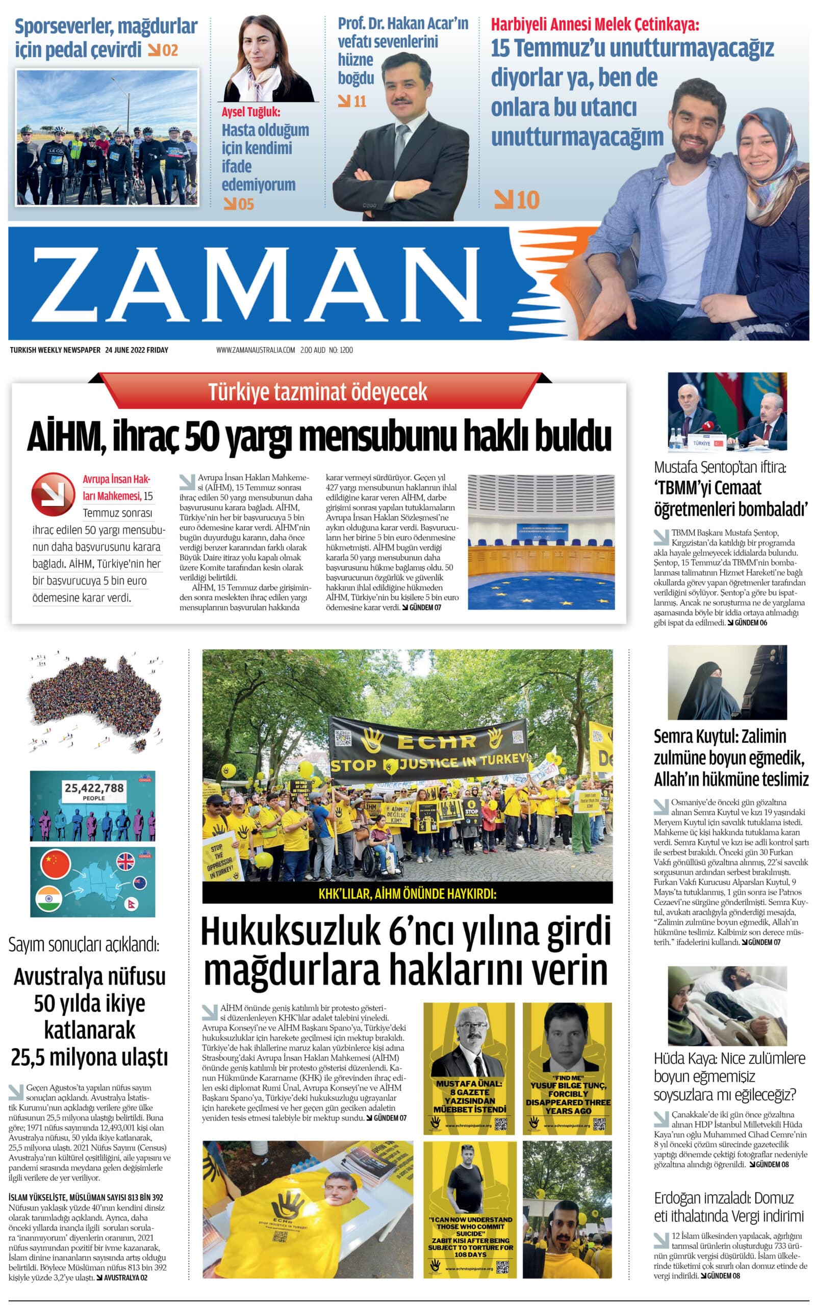 25 Haziran 2022 sayısı kapağı