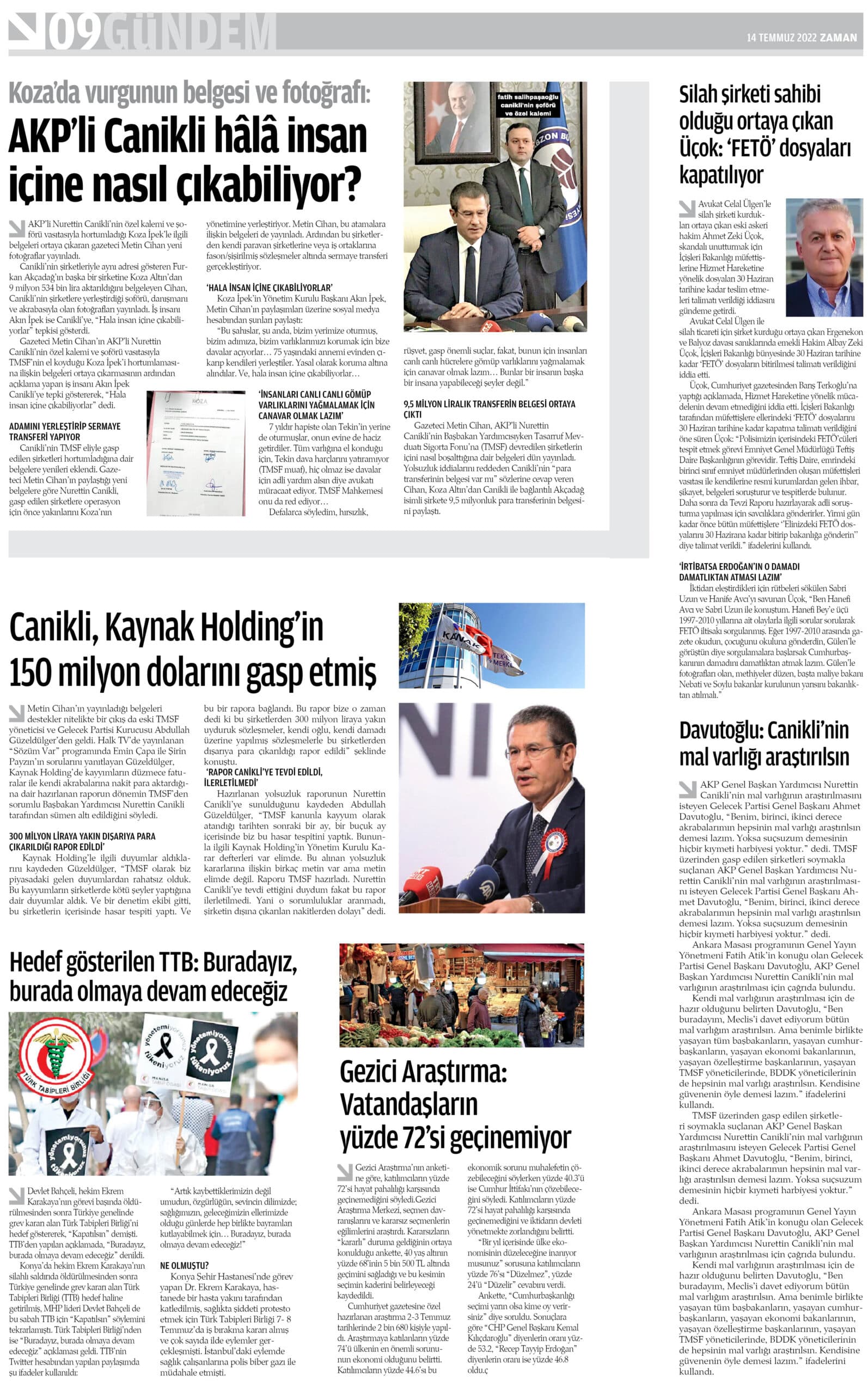 14 Temmuz 2022, sayfa 9