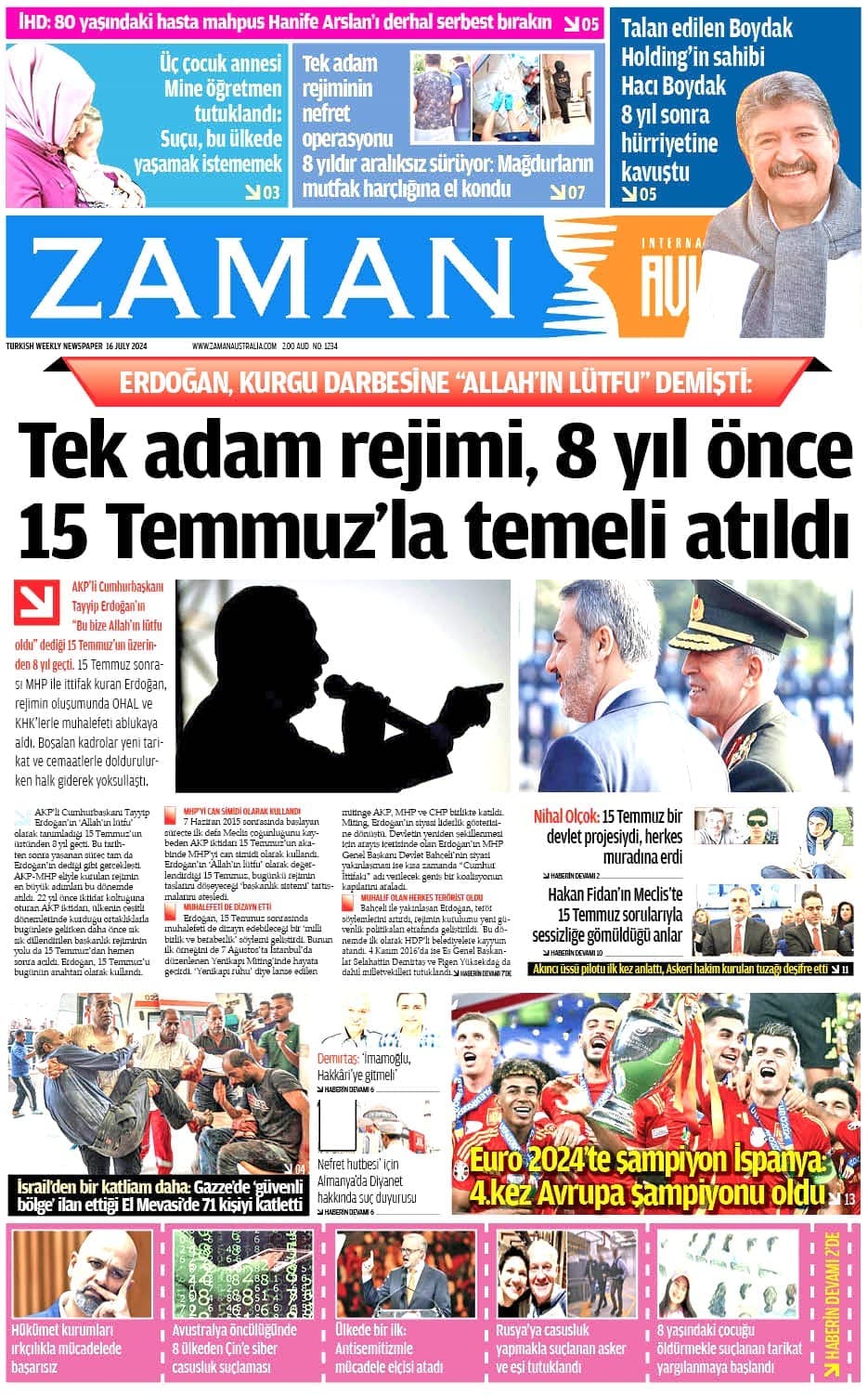 Zaman Avustralya Sayı 19 kapağı