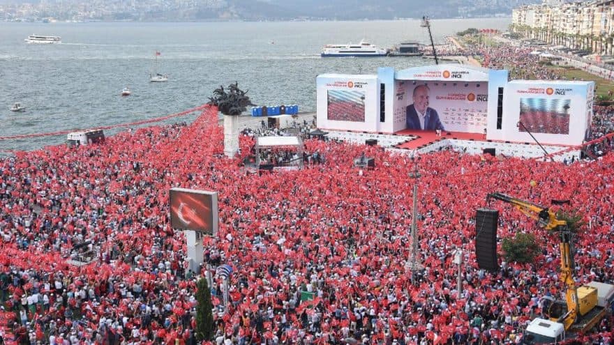 İnce’den rekor: İzmir mitingine 2,5 milyon kişi katıldı