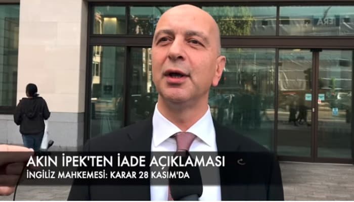 MAHKEME TAMAMLANDI, KARAR 28 KASIM’DA AÇIKLANACAK: AKIN İPEK’TEN İLK AÇIKLAMA