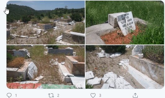 Bayramı öncesi, Lice’deki mezarlığa 3’üncü saldırı