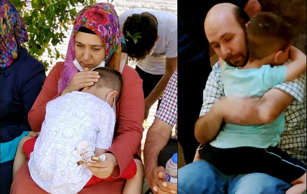 Baba cezaevinde: Ahmet Eşref annesine kavuştu