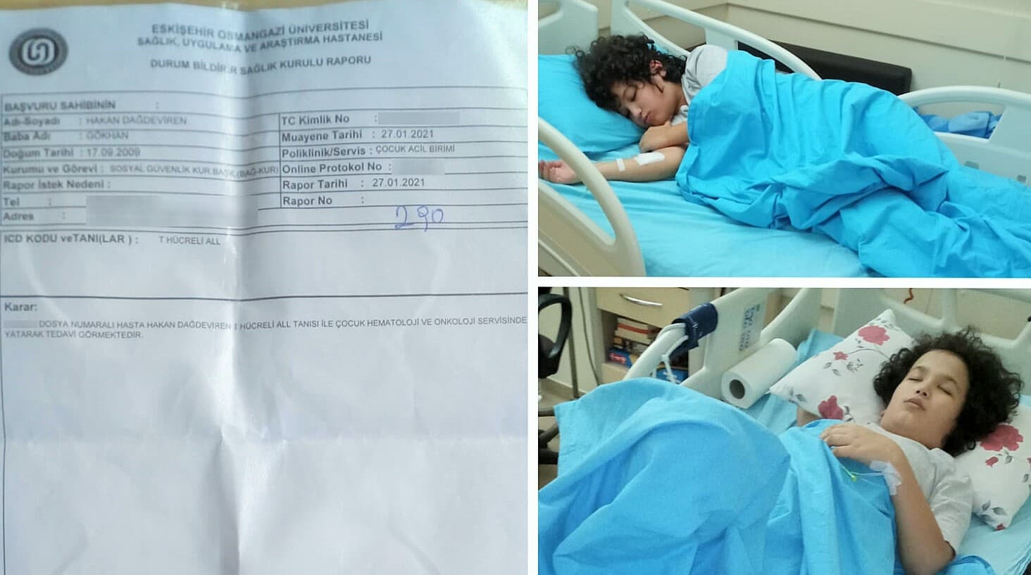 Zulme dayanamadı: Annesi ve babası cezaevindeki Hakan Dağdeviren 12 yaşında kanser oldu