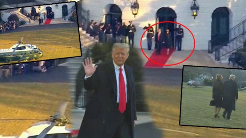Donald Trump, Beyaz Saray’dan resmen ayrıldı