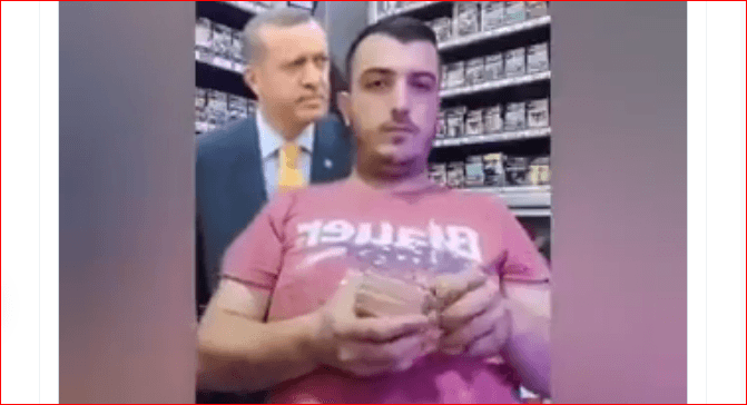 TikTok’ta Erdoğan akımı: Para sayarken arkalarında beliriyor
