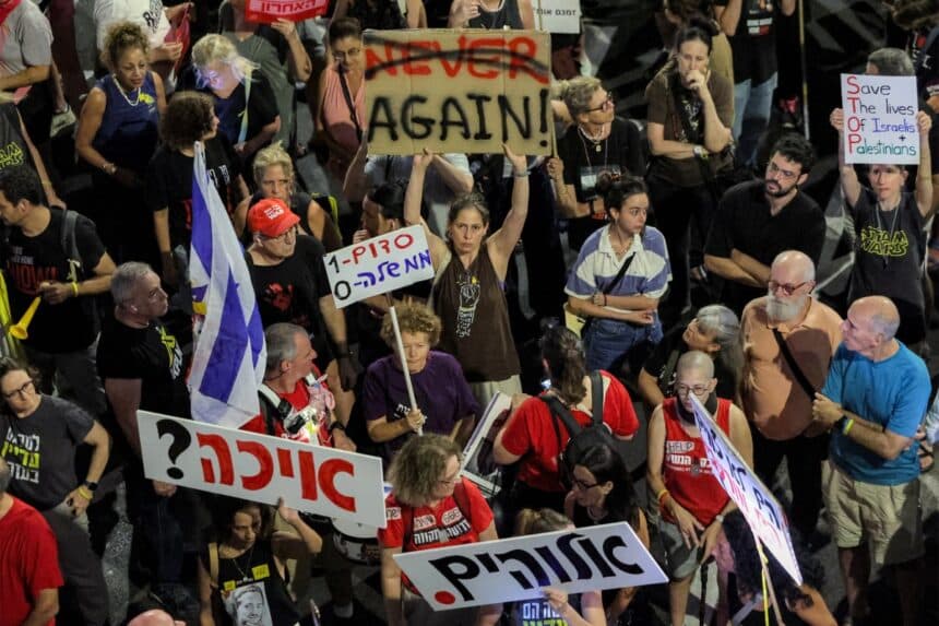 İsrailliler sokakta: Netanyahu’nun Gazze planı protesto edildi