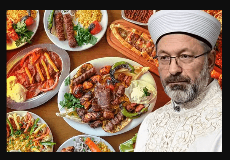 Milyarlarca liralık bütçesi ve lüks makam araçlarıyla gündemden düşmeyen Diyanet’in yemek listesi: Öğleyin her gün et