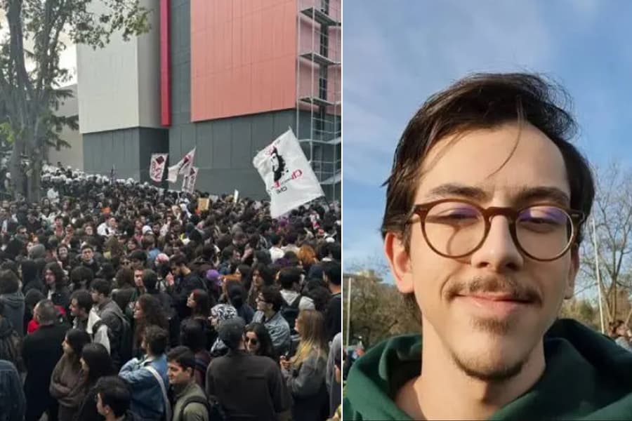 Polis, protestoyu takip edengazetecinin boğazını sıktı, basın kartını parçaladı