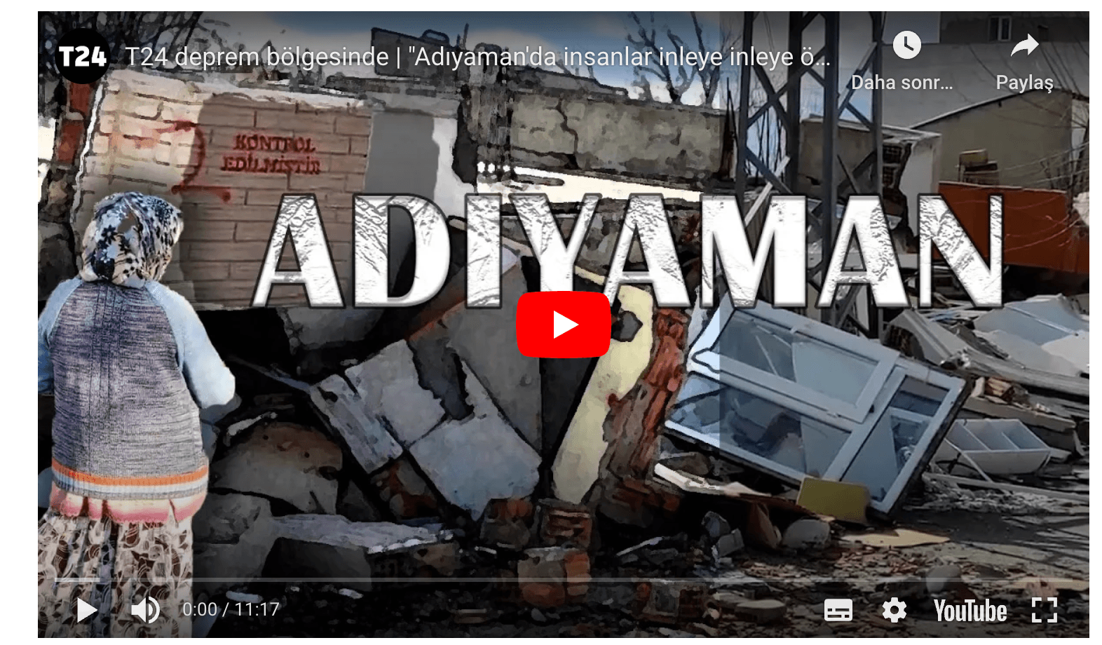 T24 yazarı: Adıyaman’da, enkazın altında kalan insanlar inleye inleye öldü