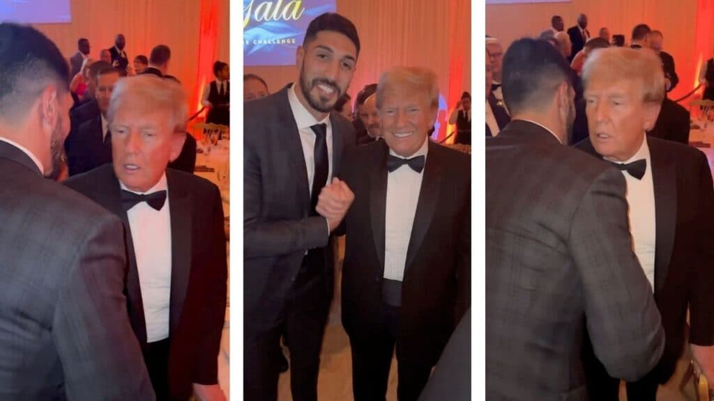 Enes Kanter’le ‘özel yemekte’ buluşan ABD yeni Başkanı Trump: Yaptığın çalışmaları biliyorum, muhteşemsin Enes